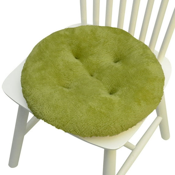 AuroraX Round Plush Chair Cushion for Dining Chairs Soft Cute Cozy Thickened Office Chair Cushion Comfort Stylish Support Pillow for Stool or Floor