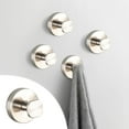 thumbnail image 1 of AuroraX Rust Resistant Wall Hooks Towel Holders for Hanging,Heavy Duty Decorative Silver Stainless Steel Coat Hooks for Towel Clothes Robe Storage and Organization, 1 of 9
