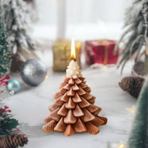 AuroraX Scented Candles Tree-Sculpted Christmas Natural Wax Aromatherapy Candles for Stress Relief,Christmas Tree Topper Party Home Supplies