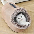 thumbnail image 1 of AuroraX Self Warming Small Cat Bed Washable Cave Covered Cute Cat Bed Plush Soft Cozy Warm Anti-Slip Round House for Indoor Cats Kittens and Small Dogs, 1 of 9