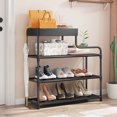 thumbnail image 1 of AuroraX Shoe Rack Black 4 Tier Metal Shoe Rack Organizer Free Standing Corner Space-Saving Sturdy Vertical Shoe Storage Organizer for Closet,Entryway,Door, 1 of 6