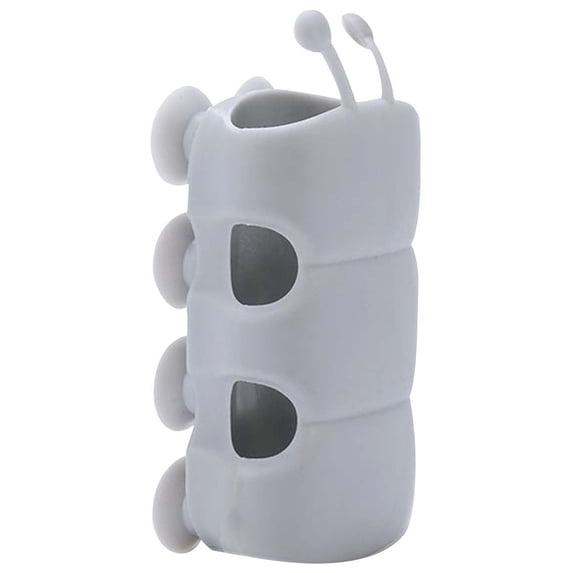 AuroraX Shower Head Holder for Hand Held,Small Gray Wall Mount Shower Head Holder with Suction Cup Detachable Easy Installation