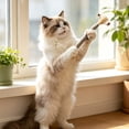 thumbnail image 1 of AuroraX Silvervine Cat Chew Wand Natural Sisal Rope Cat Wand Durable Non-Toxic Teeth Cleaning Long Lasting Interactive Cat Toy for Boredom Relief Brown, 1 of 6