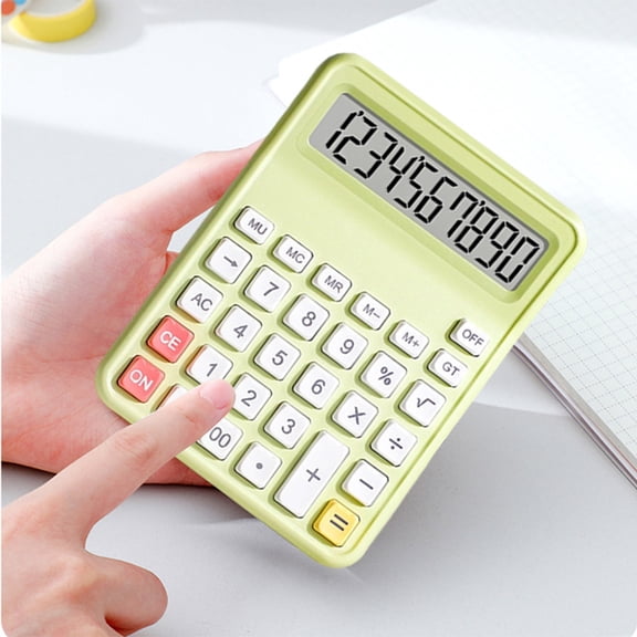 AuroraX Simple Basic Calculator Office Small Desktop Calculator,Electric Portable Handheld 4 Function Calculator Home College Office Supplies