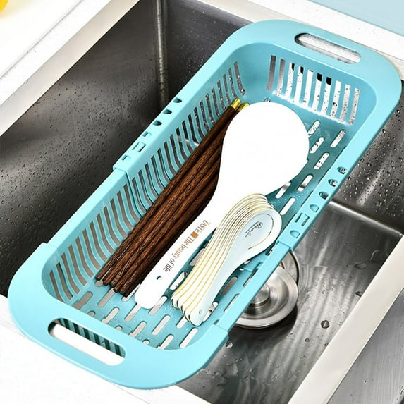 AuroraX Sink Caddy,Plastic Kitchen Sink Organizer,Self-draining Kitchen Accessories for Countertop,Kitchen Essentials Organizers