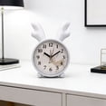 thumbnail image 1 of AuroraX Small Bedroom Alarm Clock Mini Alarm Clock Snooze Function Battery Operated Silent Mode Clear Display Bedside Alarm Clock White, 1 of 6