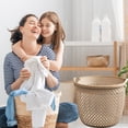 thumbnail image 1 of AuroraX Small Laundry Basket with Handles Portable Plastic Laundry Basket for Organizer Coffee Decorative Cute Storage Hamper for Dirty Clothes Blanket Toy, 1 of 9
