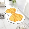 thumbnail image 1 of AuroraX Small Stone Bathroom Rugs 16" x 24" Soft Yellow Washable Absorbent Cute Bow Bath Mat Non Slip Quick Dry Boho Bath Rug for Entryway Entrance Front Door, 1 of 6
