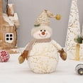 thumbnail image 1 of AuroraX Soft Christmas Indoor Decor Cotton Bohemian White Cute Plush Toy Neutral Snowman Shape for Xmas Gifts Decor,Kid, 1 of 8