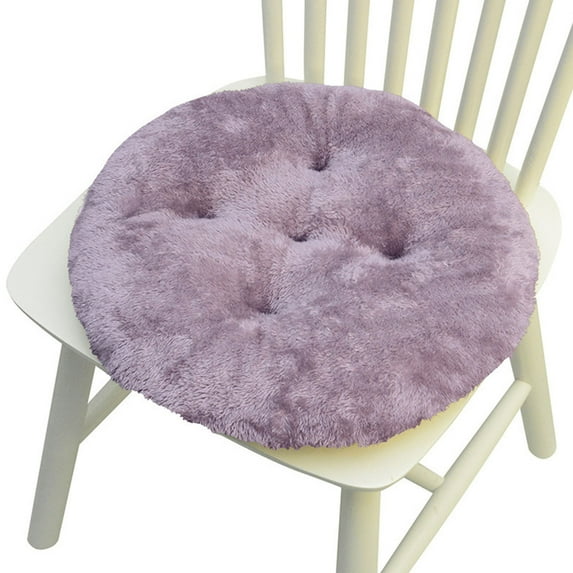 AuroraX Soft Round Plush Chair Cushion for Dining Chairs Cozy Cute Thickened Office Chair Cushion Stylish Comfort Support Pillow for Stool or Floor