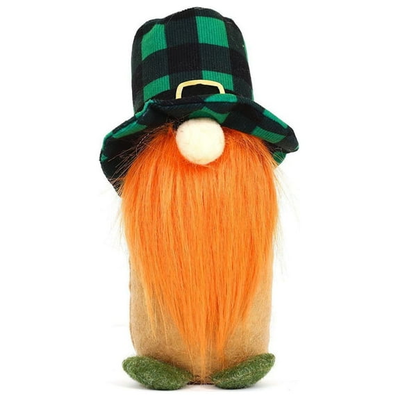 AuroraX Soft Stuffed Animals,Cute Small St Patricks Day Gnome Plush Toys Doll,2026 Gnome St Patricks Day Party Decorations