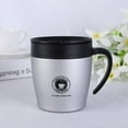 thumbnail image 1 of AuroraX Stainless Steel Coffee Mugs with Lids and Handle Travel Insulated 12 Oz Warmer Coffee Mug Novelty Cute Funny Cup Birthday Gifts for Women Men Office Coworkers(Silver), 1 of 6