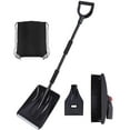 thumbnail image 1 of AuroraX Stainless Steel Snow Removal Kit 3-In-1 Portable Extendable Emergency Snow Shovel with D-Grip Handle,Included Ice Scraper and Rotatable Snow Brush,for Car Driveway, 1 of 3