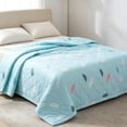 thumbnail image 1 of AuroraX Summer Cooling Quilt Air Conditioner Comforter Full Size Soft Breathable Skin Friendly Washable Summer Bedspread, 1 of 6