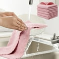 thumbnail image 1 of AuroraX Terry Cloth Kitchen Towels Absorbent Waffle Weave Pink Dish Towels Quick Drying Reusable Cleaning Decorative Holiday Soft Dish Cloths for Dish Rags Drying Dishes, 1 of 6