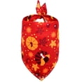 thumbnail image 1 of AuroraX Thanksgiving Pet Bandana for Cats Dogs Adjustable Pet Neck Scarf Holiday Pumpkin Turkey Soft Festive Fall Pet Accessories for Home Red National Dog Day International Cat Day, 1 of 8