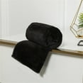 thumbnail image 1 of AuroraX Throw Blanket for Couch Black Cozy Plush Fuzzy Soft Blanket for Bed 27"x39" Washable Minimalist Throw, 1 of 4