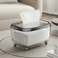 thumbnail image 1 of AuroraX Tissue Box Cover Rectangle, Transparent Non-Skid Hand Towel Holder, Living Room Thanksgiving Day Kitchen Dorm Decor (Black), 1 of 6