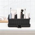 thumbnail image 1 of AuroraX Toothbrush Holder Bathroom Organizer,Non Slip Adhesive Waterproof Silicone Wall Mounted Rack Black, 1 of 6