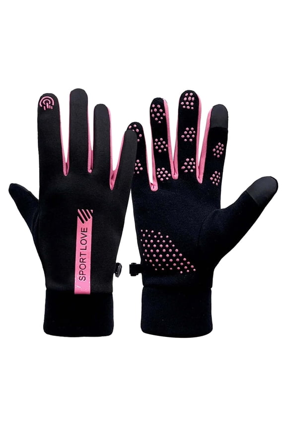 AuroraX Touchscreen Winter Gloves with Thermal Fleece Lined Waterproof Windproof Warm Gloves for Women Insulated Non-Slip Glove for Outdoor Ski