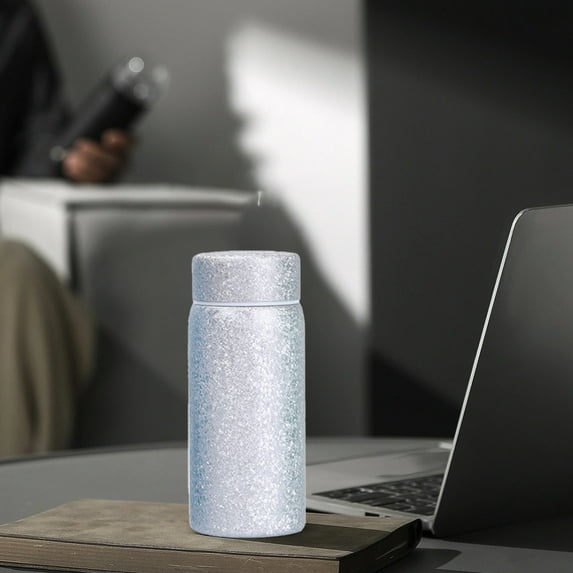 AuroraX Travel Water Bottles Vacuum 8 oz Stainless Steel Insulated Water Thermoses,Portable Working Double Wall Leakproof Tumblers(Silver)