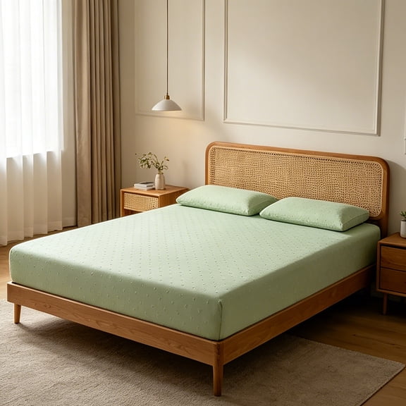 AuroraX Twin Fitted Sheets Sold Separately Deep Pockets Green Fitted Sheets Twin Size