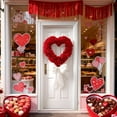 thumbnail image 1 of AuroraX Valentines Day Door Cover 35 x 71 Inch Red Roses Wreath Door Cover Love Romantic Decorative Door Banner Decorations for Home Party Anniversary Indoor Outdoor Valentine'S Day Gifts for Couple, 1 of 6