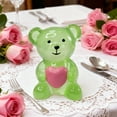 thumbnail image 1 of AuroraX Valentines Day Tabletop Green Mini Heart Bear Figurine Decorative Love Romantic Cute Clear Resin Desktop Decorations for Home Party Anniversary Valentine'S Day Gifts for Him Her Couples, 1 of 6