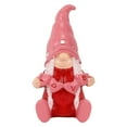 thumbnail image 1 of AuroraX Valentines Day Tabletop Pink Ceramic Gnome Statue Figurine Decorative Love Romantic Desktop Decorations for Home Party Anniversary Valentine'S Day Gifts for Him Her Couples, 1 of 4