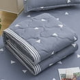 thumbnail image 1 of AuroraX Washed Cotton Summer Quilt Cooling Summer Quilt Machine Washable Twin Size Hypoallergenic Soft All Season Lightweight Quilt Gray, 1 of 6
