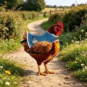 AuroraX Waterproof Hen Saddle Vest Anti Pecking Poultry Vest Adjustable Durable Multi-Bird Use Easy to Clean Backyard Flock Hen Saddle Blue