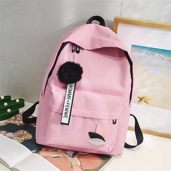 AuroraX Waterproof Travel Backpack for Women,Nylon Small Lightweight Pink College Backpack for Personal Item,Laptop Backpack