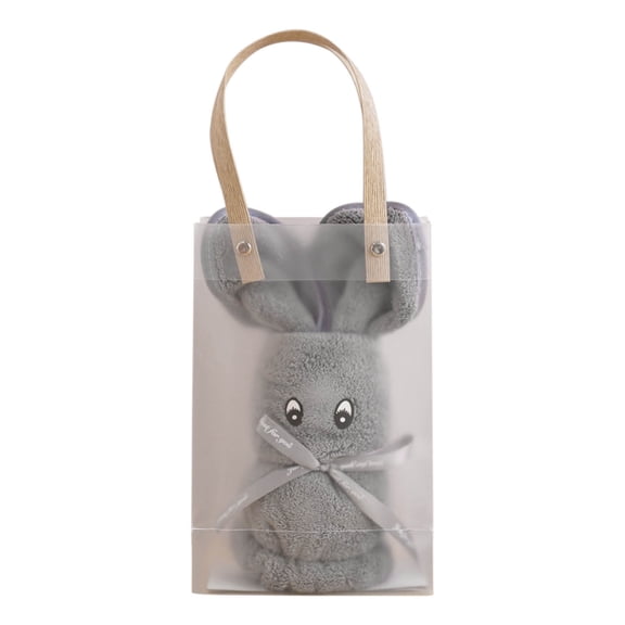 AuroraX Wedding Hand Towels Set of 2 Face Towels,Bulk Cotton Wedding Theme Soft Gray Wedding Companion Gift Towels