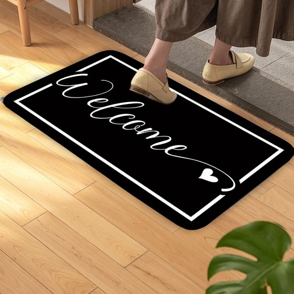 AuroraX Welcome Door Mat for Outside Doorway Non-Slip Summer Heavy Duty Door Rugs for Entryway,16x24 inch