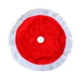 thumbnail image 1 of AuroraX White Classic Christmas Tree Skirt Mini Soft Tree Mat 15" for Holiday Part Home Decorations, 1 of 6