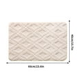 thumbnail image 1 of AuroraX White Diatomaceous Earth Bath Mat Bathroom Rugs Non Slip Absorbent,Plush Single Quick Drying Machine Washable Shower Rugs for Bathroom Extra Soft Bath Mats for Tub, 1 of 5
