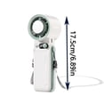 thumbnail image 1 of AuroraX White Handheld Fans Battery Powered Handheld Fan Rechargeable Foldable Lightweight Strong Airflow Ice Cooling Adjustable Speeds Portable Fan for Travel, 1 of 5