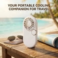 thumbnail image 1 of AuroraX White Portable Pocket Fan Rechargeable Mini Handheld Fan Rechargeable Quiet Lightweight Battery Operated Fans for Wedding Guests, 1 of 5