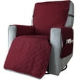 thumbnail image 1 of AuroraX Wine Large Waterproof Recliner Sofa Cushion for Massage Chair or Rocking Chair, Solid Color Pet Seat Pad, Anti-Dirt Chair Cushion, 1 of 6