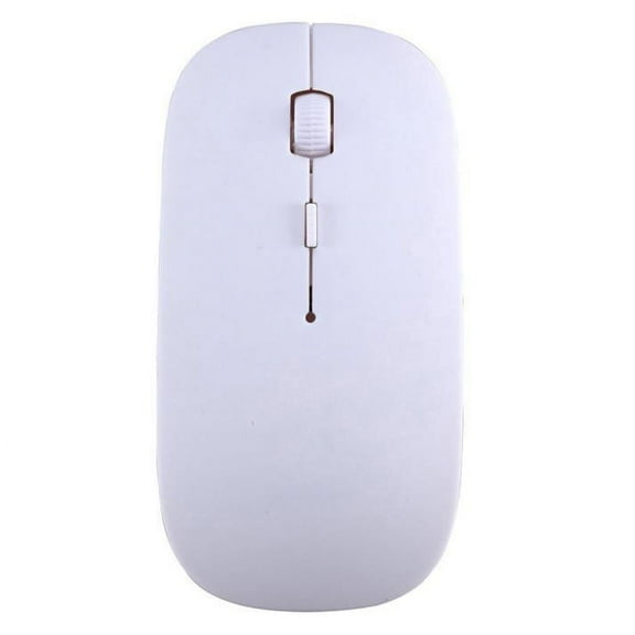 AuroraX Wireless Mouse for Laptop Computer Gaming Mouse Ergonomic White Adjustable DPI 4 Programmable Buttons Optical Sensor Computer Mice