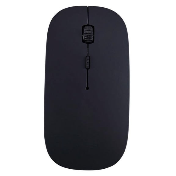 AuroraX Wireless Mouse for Laptop Computer Gaming Mouse Plug and Play 2400 DPI Black Rechargeable Ergonomic Computer Accessories for Desk