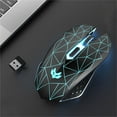 thumbnail image 1 of AuroraX Wireless Mouse for Laptop Computer Gaming Mouse RGB Lighting Bluetooth Silent Rechargeable Computer Mice, 1 of 8