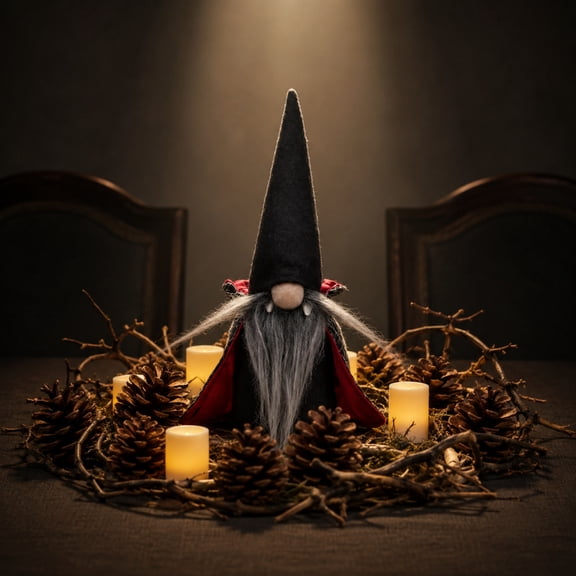AuroraX Witch Halloween Decorations Faceless Doll Ornaments Vampire Black Gothic Spooky Ghost House Supplies Black