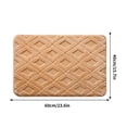 thumbnail image 1 of AuroraX Yellow Diatomaceous Earth Bath Mat Bathroom Rugs Non Slip Absorbent,Plush Machine Washable Single Quick Drying Shower Rugs for Bathroom Extra Soft Bath Mats for Tub, 1 of 5