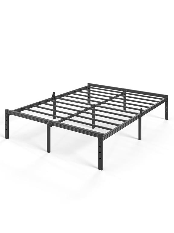 14 inch Queen Metal Platform Bed Frame, Heavy Duty Mattress Foundation, No Box Spring Required