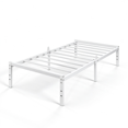 thumbnail image 1 of Auroral Zone 14 inch Twin-XL Metal Platform Bed Frame, Heavy Duty Mattress Foundation, No Box Spring Required, White, 1 of 6