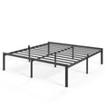 thumbnail image 1 of Auroral Zone 18 inch King Metal Platform Bed Frame, Heavy Duty Mattress Foundation, No Box Spring Required, 1 of 7