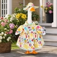 thumbnail image 1 of Aurorax Birthday Goose Clothes for Cement Goose Porch Goose 23"/17",Porch Goose Outfit 19 inch,All the Season White Holiday Porch Goose Costume for Yard Outdoor Garden, 1 of 6