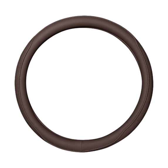 Aurorax Brown Steering Wheel Cover Women Men,Car Steering Wheel Protector Cover,15 inch Faux Leather Sports Style Universal Car Steering Wheel Accessories