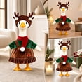 thumbnail image 1 of Aurorax Christmas Porch Goose Outfit 19 inch,Goose Clothes for Cement Goose Porch Goose 23"/17",Holiday Reindeer Hat Green Porch Goose Accessories for Yard Outdoor Garden, 1 of 8